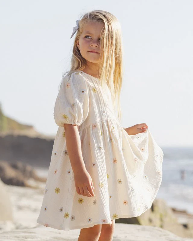Marley Dress - Embroidered Daisies by Rylee + Cru - Image 5