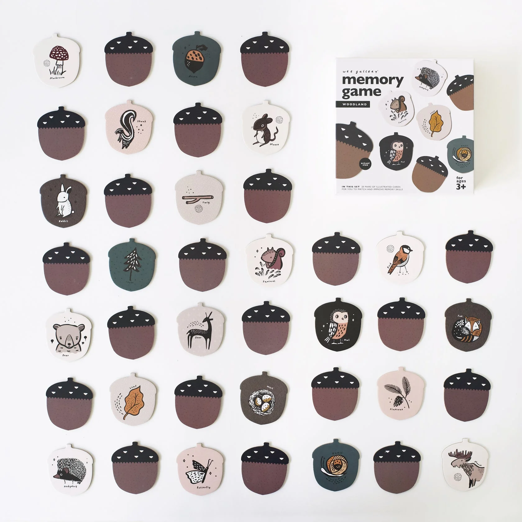 Memory Game - Woodland by Wee Gallery - Image 2