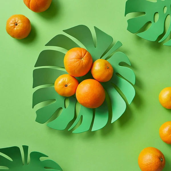 Metal Fruit Platter - Green Monstera by Balvi - Image 3