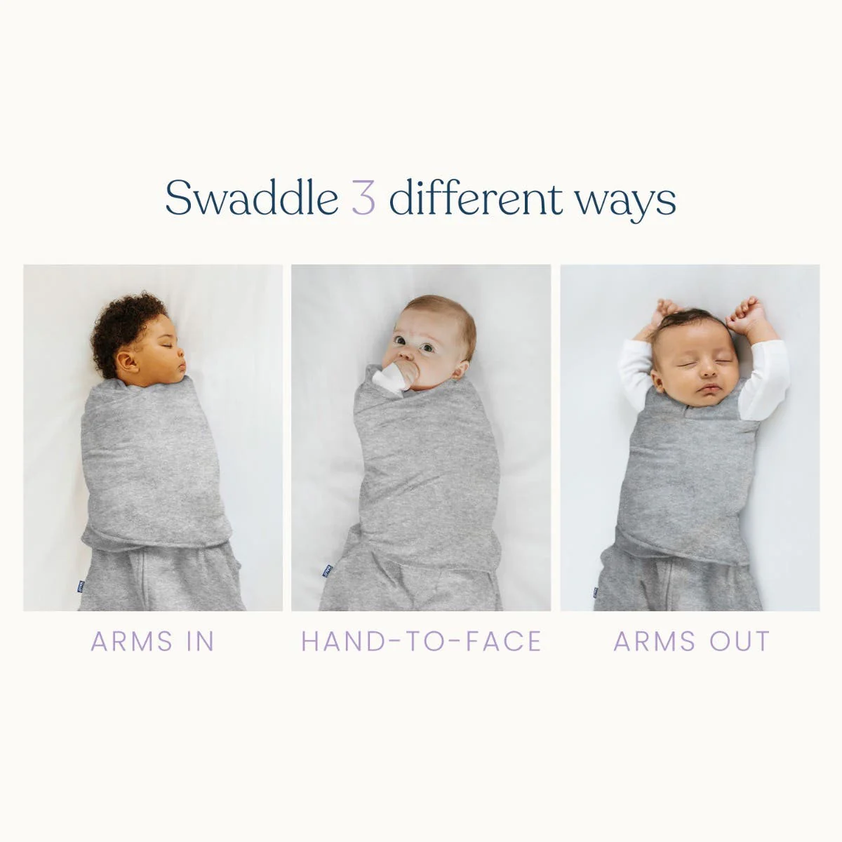 Micro Fleece SleepSack Swaddle - Cream by Halo - Image 4
