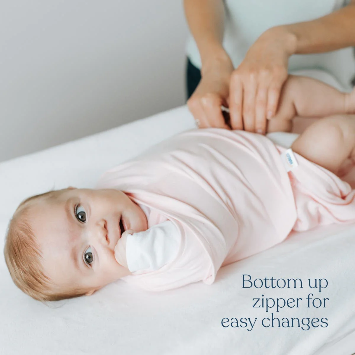 Micro Fleece SleepSack Swaddle - Cream by Halo - Image 5