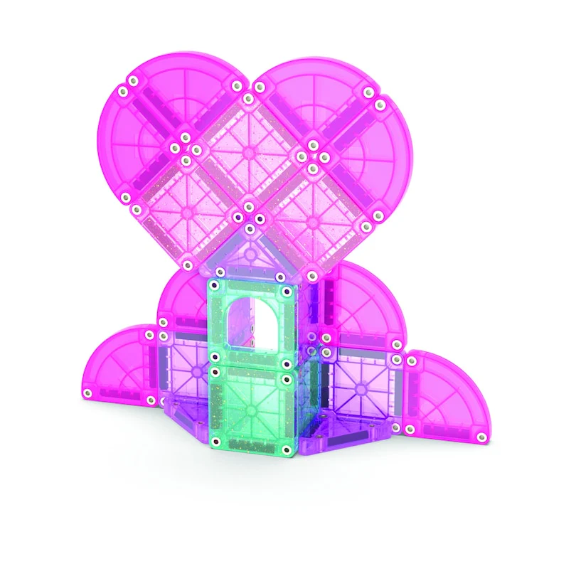 microMAGS 26-Piece Heart to Heart Travel Set by Magna-Tiles - Image 6