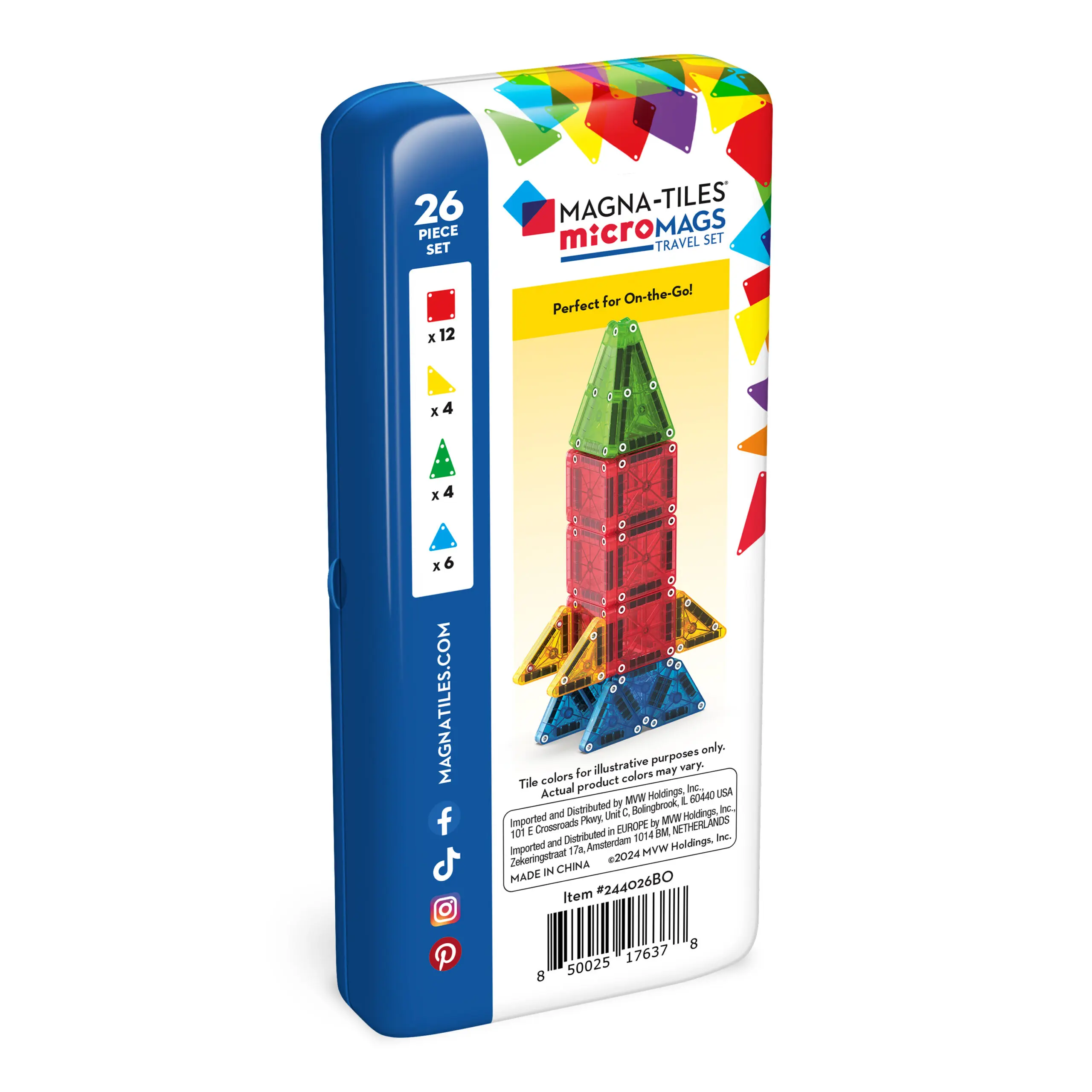 microMAGS 26-Piece Travel Set by Magna-Tiles - Image 8