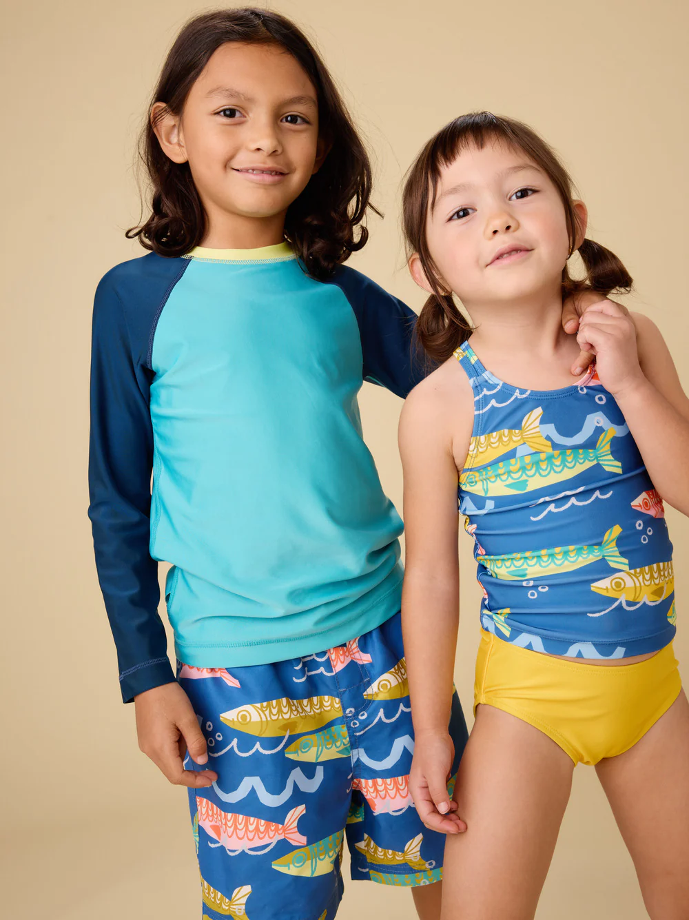 Mid-Length Swim Trunks - Sardinas del Mar by Tea Collection - Image 4