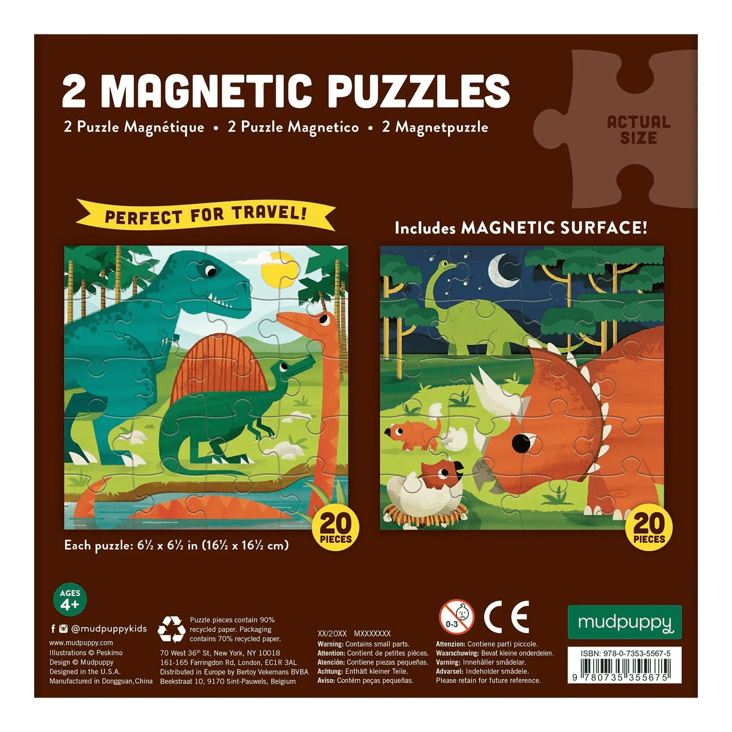 Mighty Dinosaurs Magnetic Puzzle by Mudpuppy - Image 4