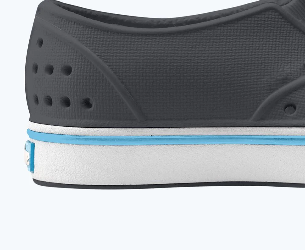 Miles Print Shoes - Gravity Grey/ Shell White/ Dinosaur Block by Native Shoes - Image 4