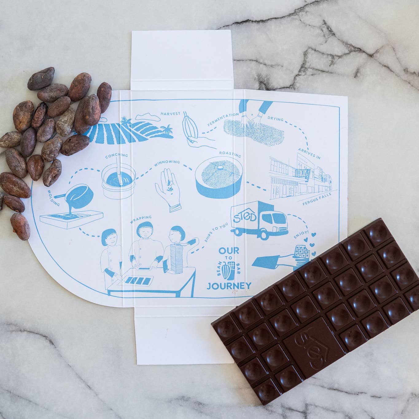 Mini Chocolate Bar - Almond Maple Brittle by Sted Foods - Image 3