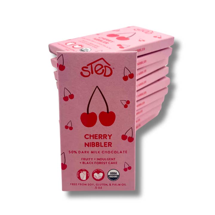 Mini Chocolate Bar - Cherry Nibbler by Sted Foods - Image 3