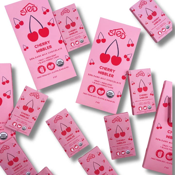 Mini Chocolate Bar - Cherry Nibbler by Sted Foods - Image 4