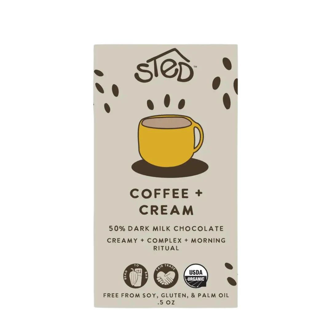 Mini Chocolate Bar - Coffee + Cream by Sted Foods