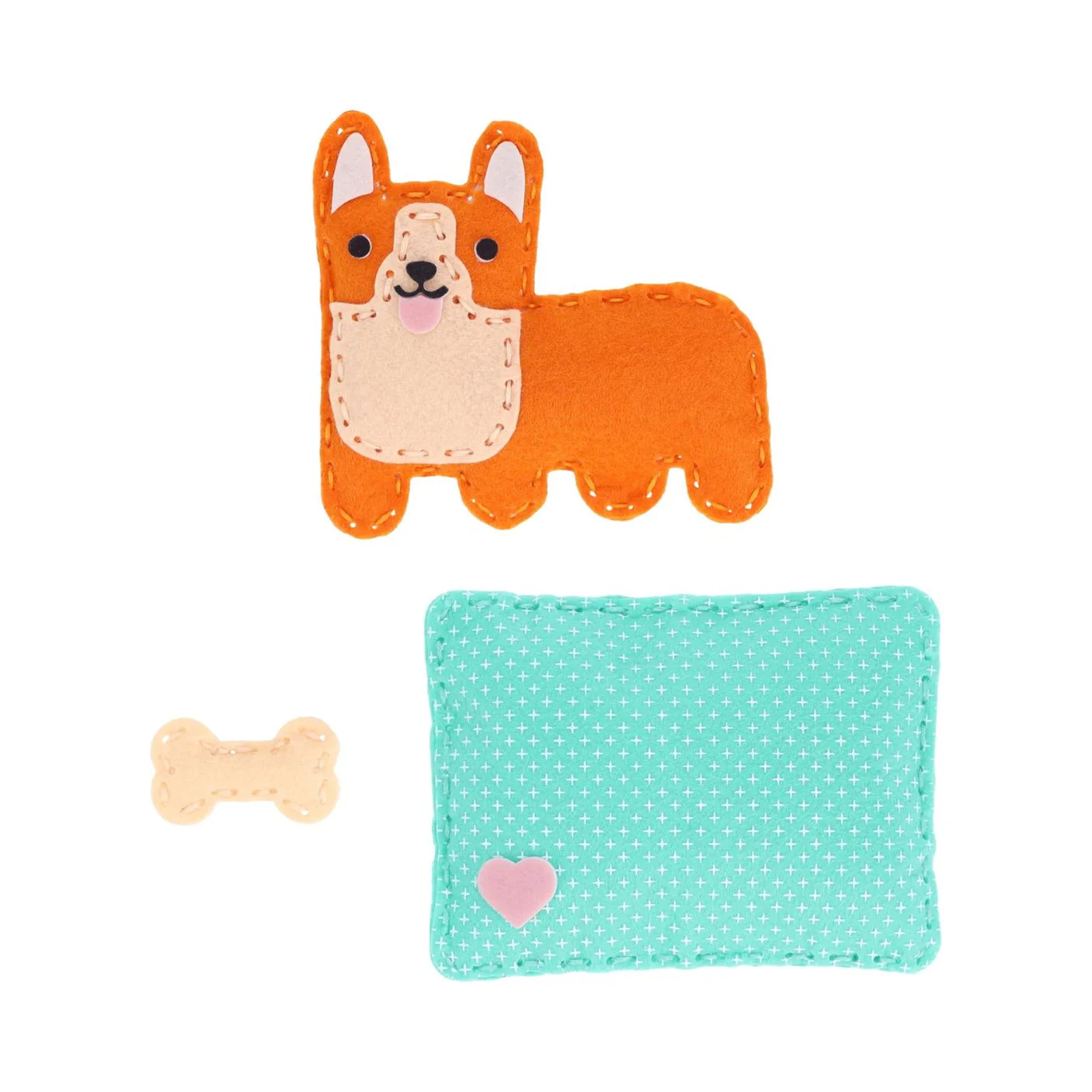 Mini Craft Kit - Pocket Pet Corgi by Petit Collage - Image 3