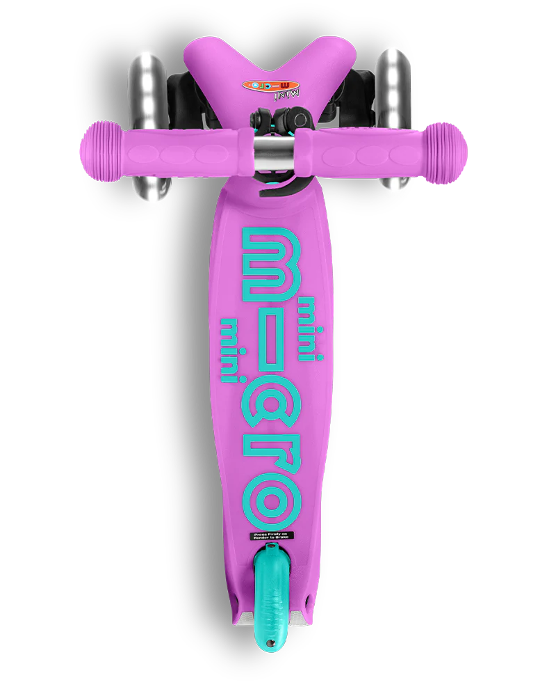 Mini Deluxe LED Scooter - Lavender by Micro Kickboard - Image 2