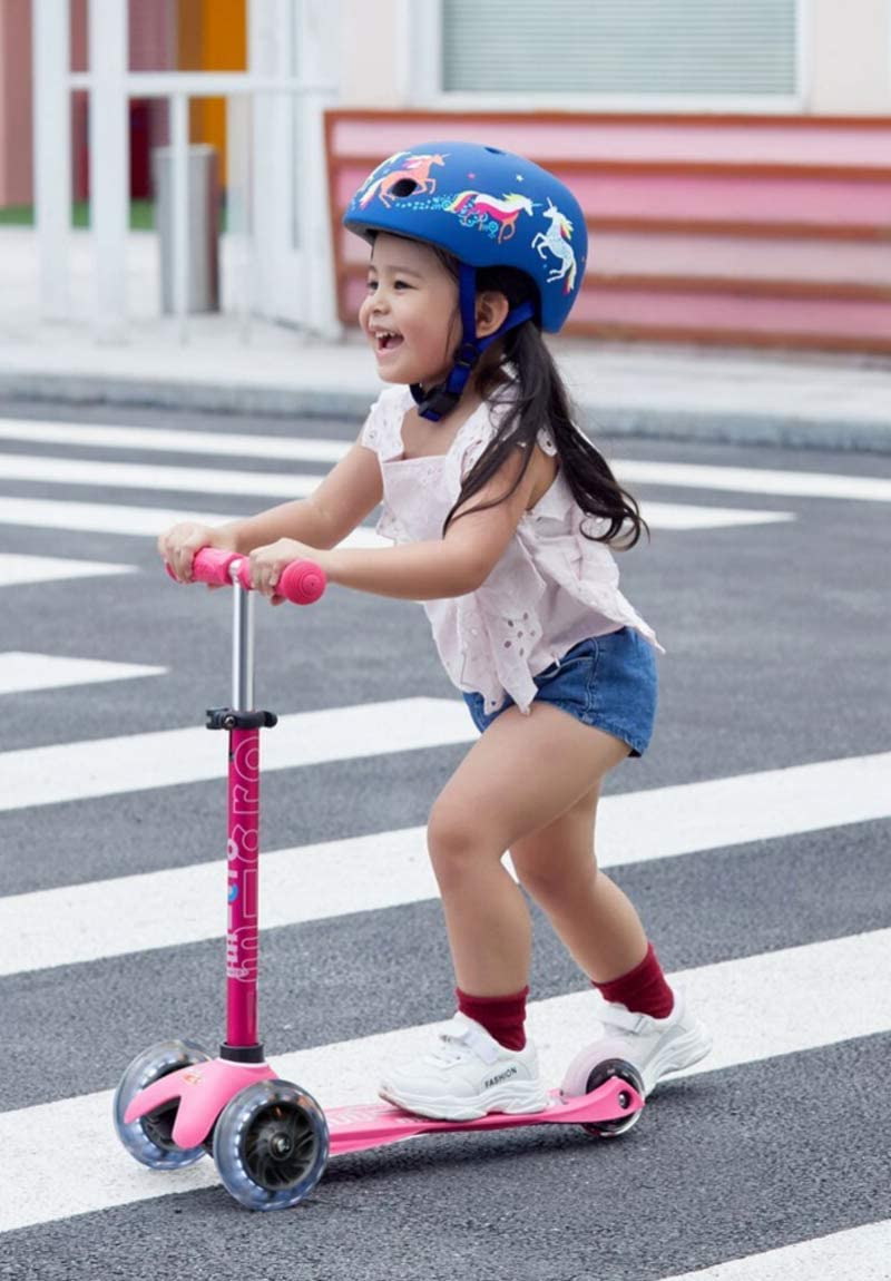 Mini Deluxe LED Scooter - Pink by Micro Kickboard - Image 3