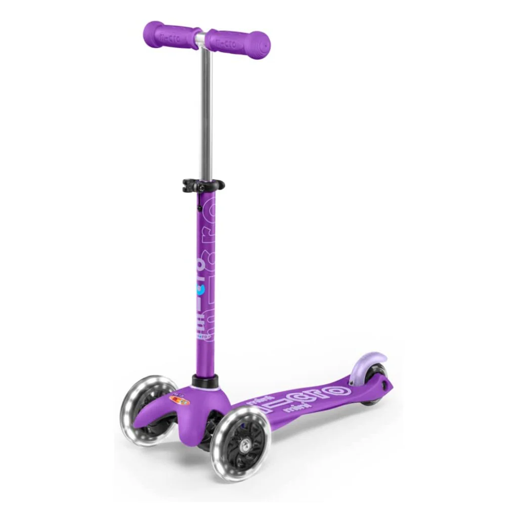 Mini Deluxe LED Scooter - Purple/Pink by Micro Kickboard