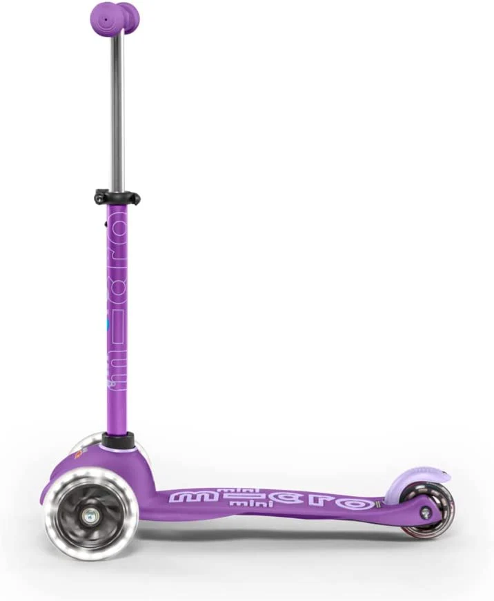 Mini Deluxe LED Scooter - Purple/Pink by Micro Kickboard - Image 2