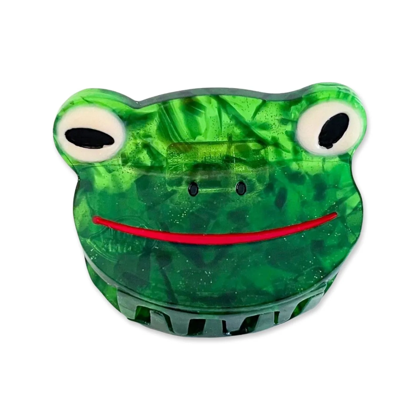 Mini Green Froggy Hair Claw Clip by Jenny Lemons