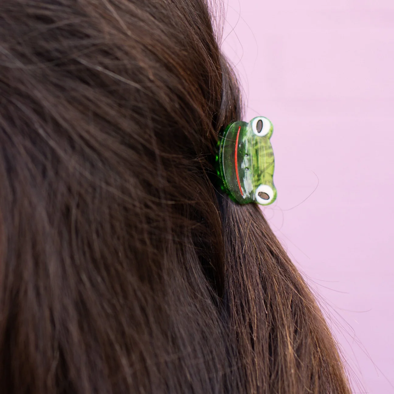 Mini Green Froggy Hair Claw Clip by Jenny Lemons - Image 3