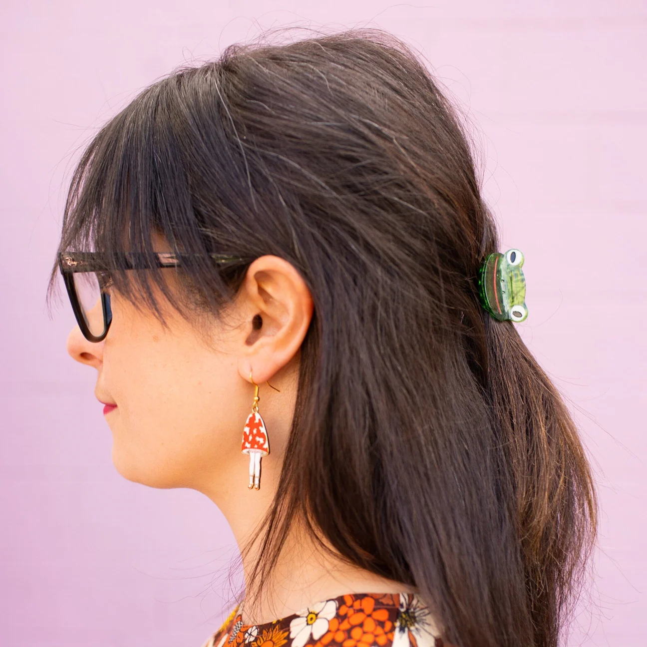 Mini Green Froggy Hair Claw Clip by Jenny Lemons - Image 5