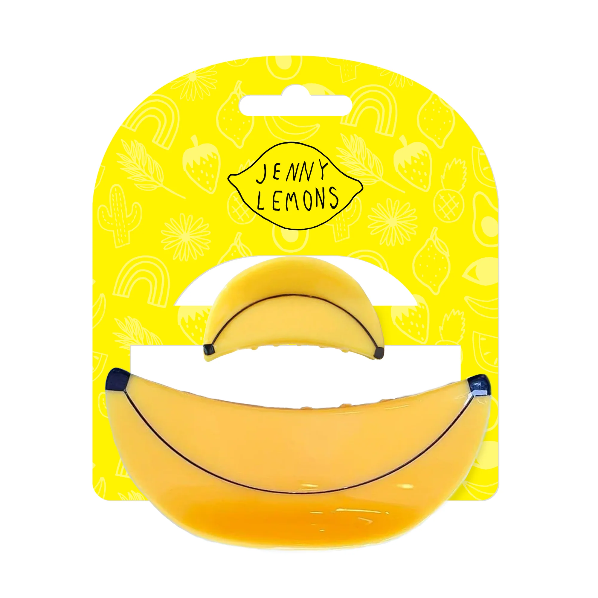 Mini & Me Hair Claw Clip Set - Banana by Jenny Lemons