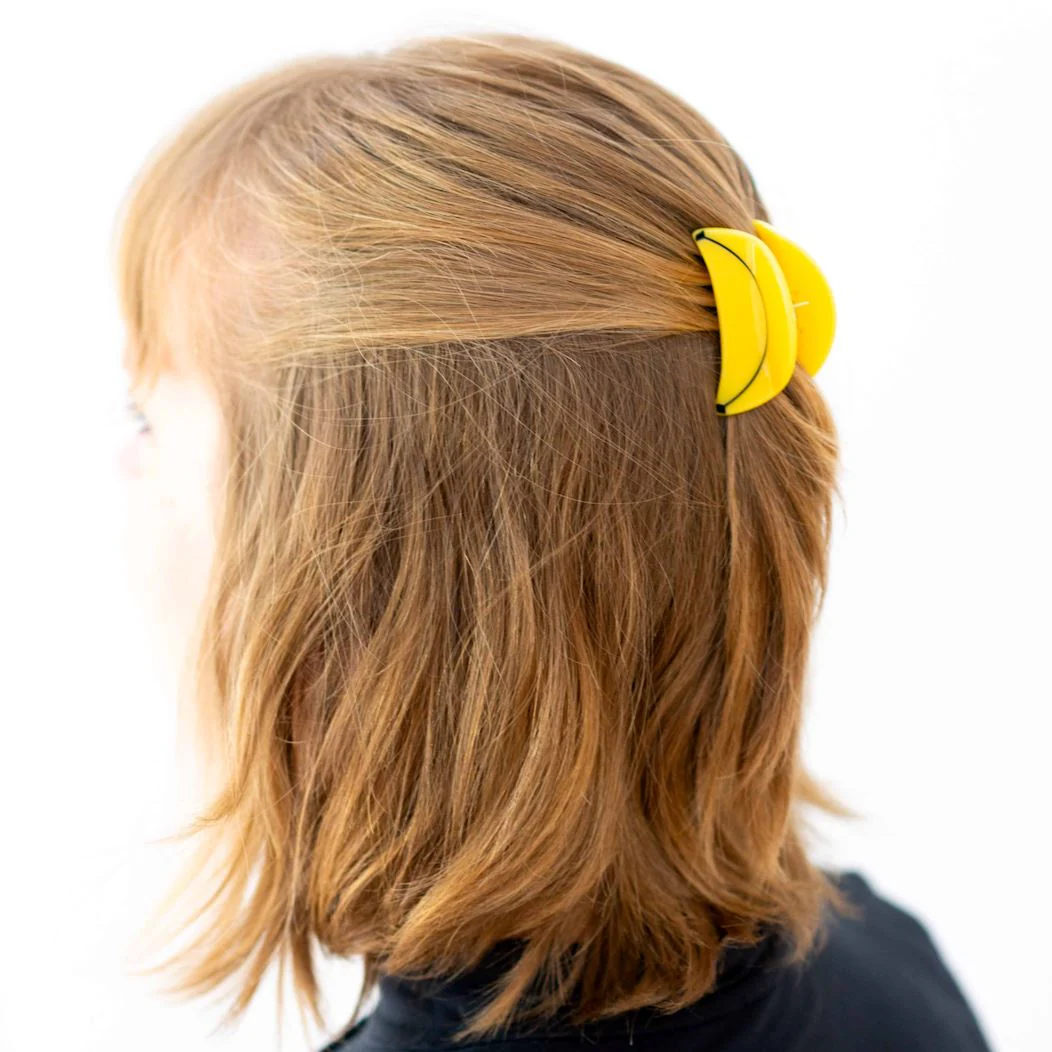 Mini & Me Hair Claw Clip Set - Banana by Jenny Lemons - Image 2