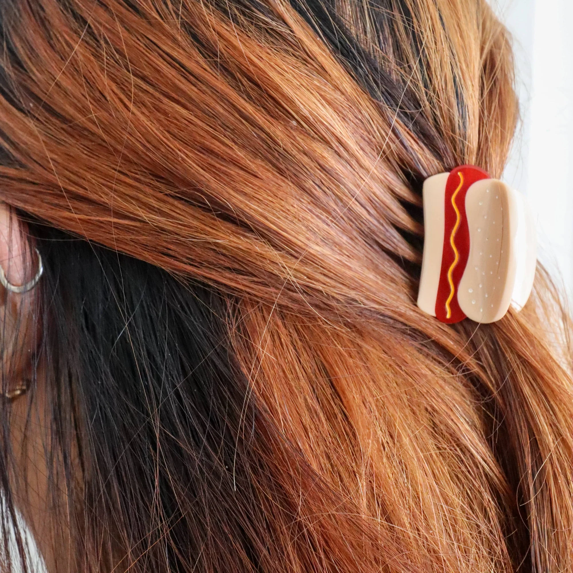 Mini & Me Hair Claw Clip Set - Hot Dog by Jenny Lemons - Image 3