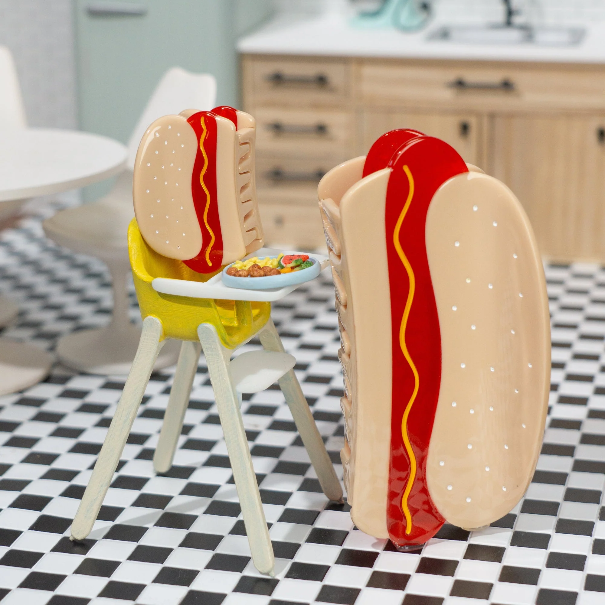Mini & Me Hair Claw Clip Set - Hot Dog by Jenny Lemons - Image 5