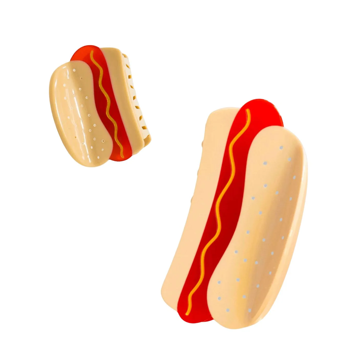 Mini & Me Hair Claw Clip Set - Hot Dog by Jenny Lemons - Image 6
