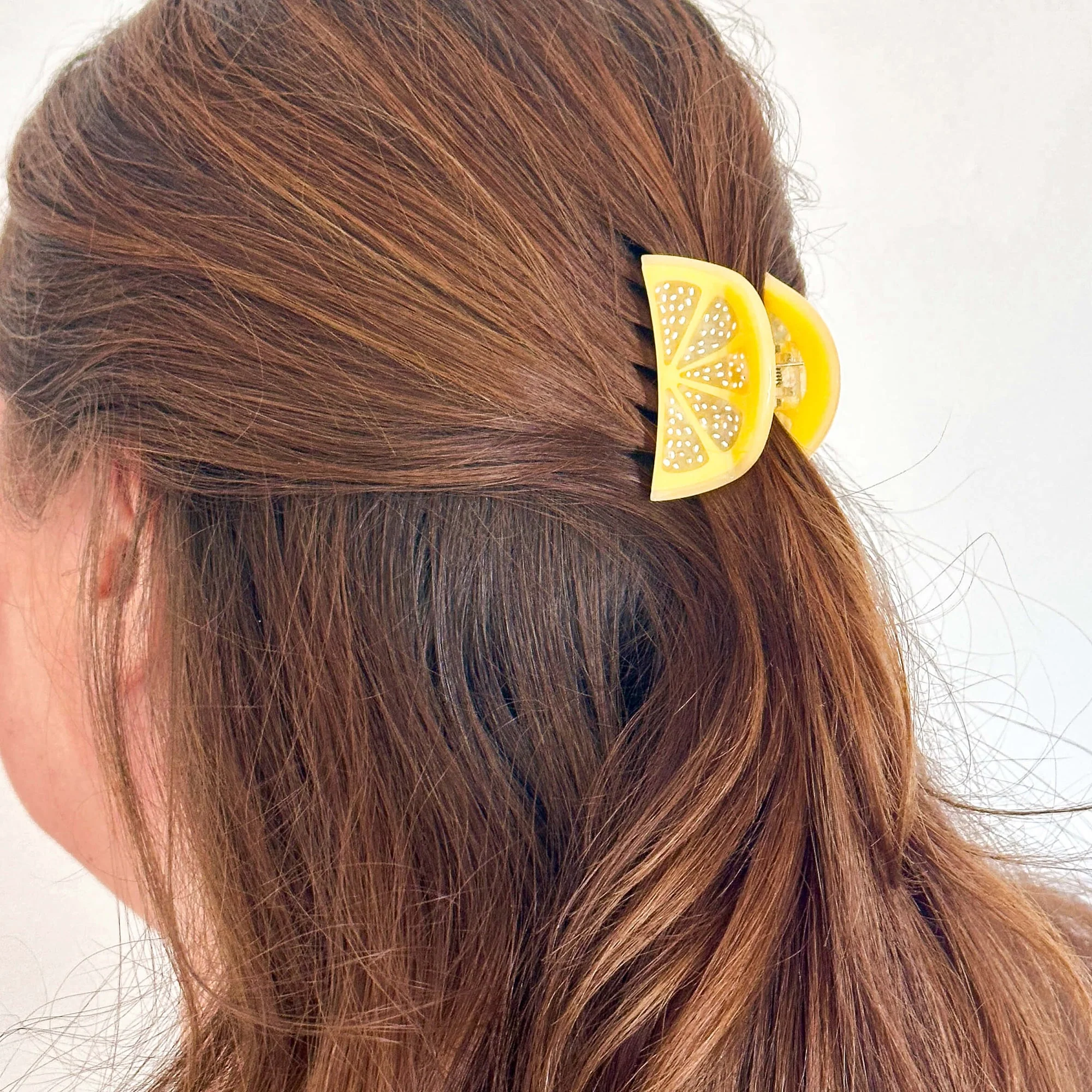 Mini & Me Hair Claw Clip Set - Lemon Slice by Jenny Lemons - Image 3