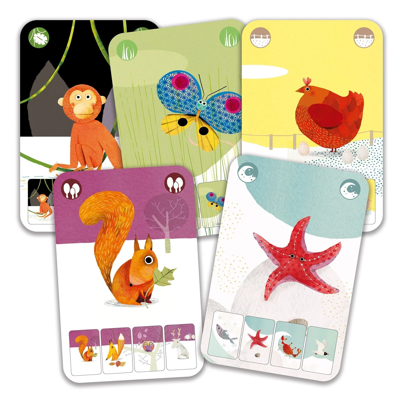 Mini Nature "Go Fish" Card Game by Djeco - Image 2