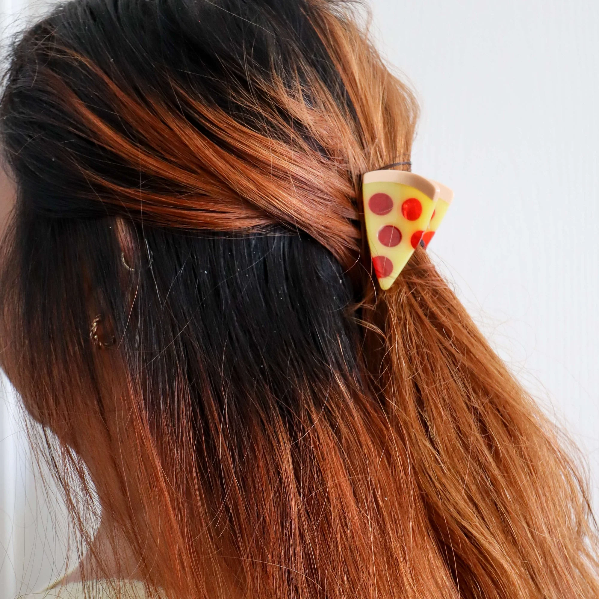 Mini Pizza Hair Claw Clip by Jenny Lemons - Image 2