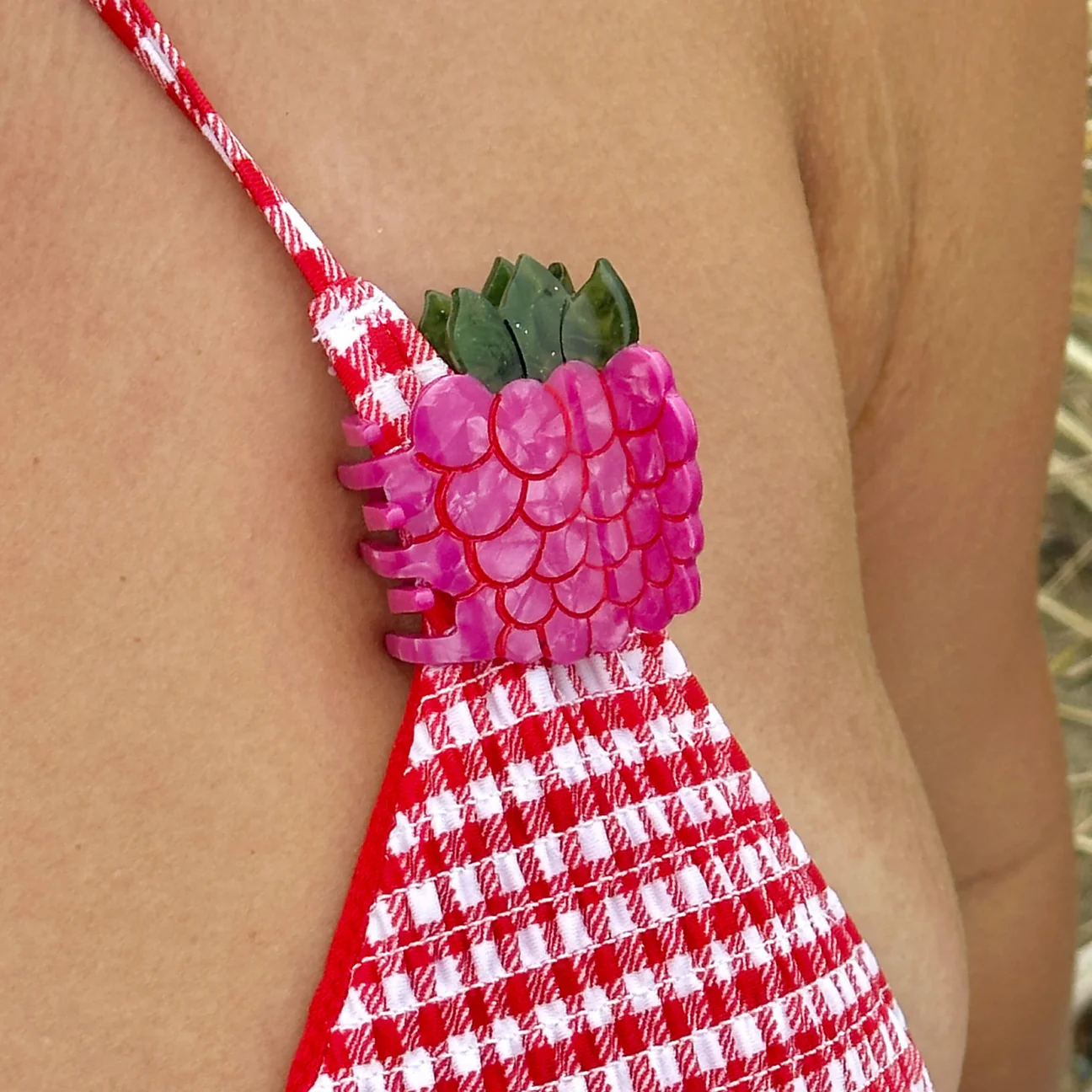 Mini Raspberry Hair Claw Clip by Jenny Lemons - Image 3
