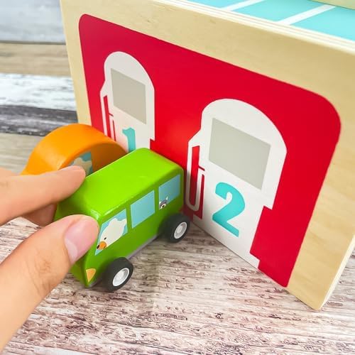 MiniGarage Wooden Toys by Djeco - Image 3