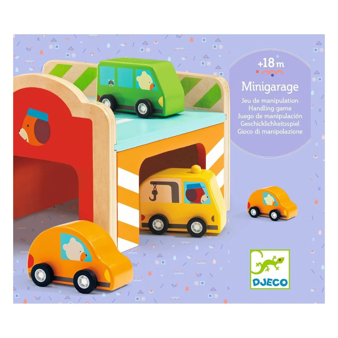 MiniGarage Wooden Toys by Djeco - Image 7