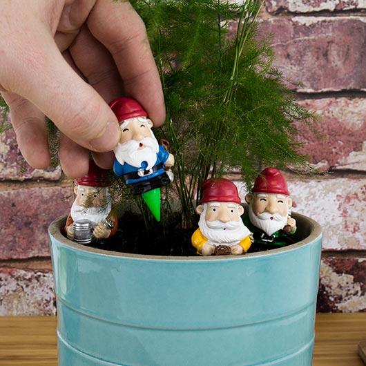 Mini Garden Gnomes - Set of 4 by Gift Republic - Image 2