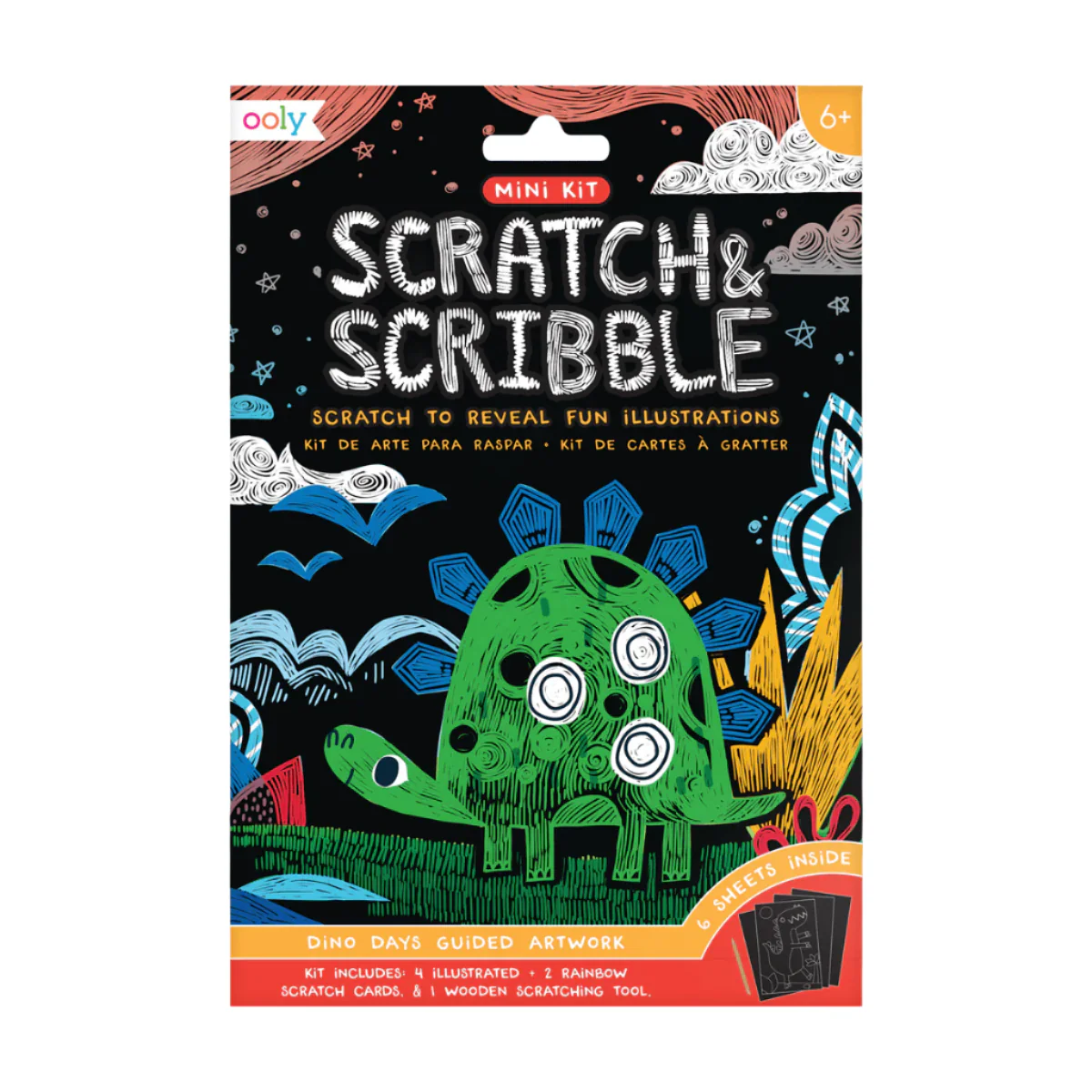 Mini Scratch & Scribble - Dino Days by OOLY