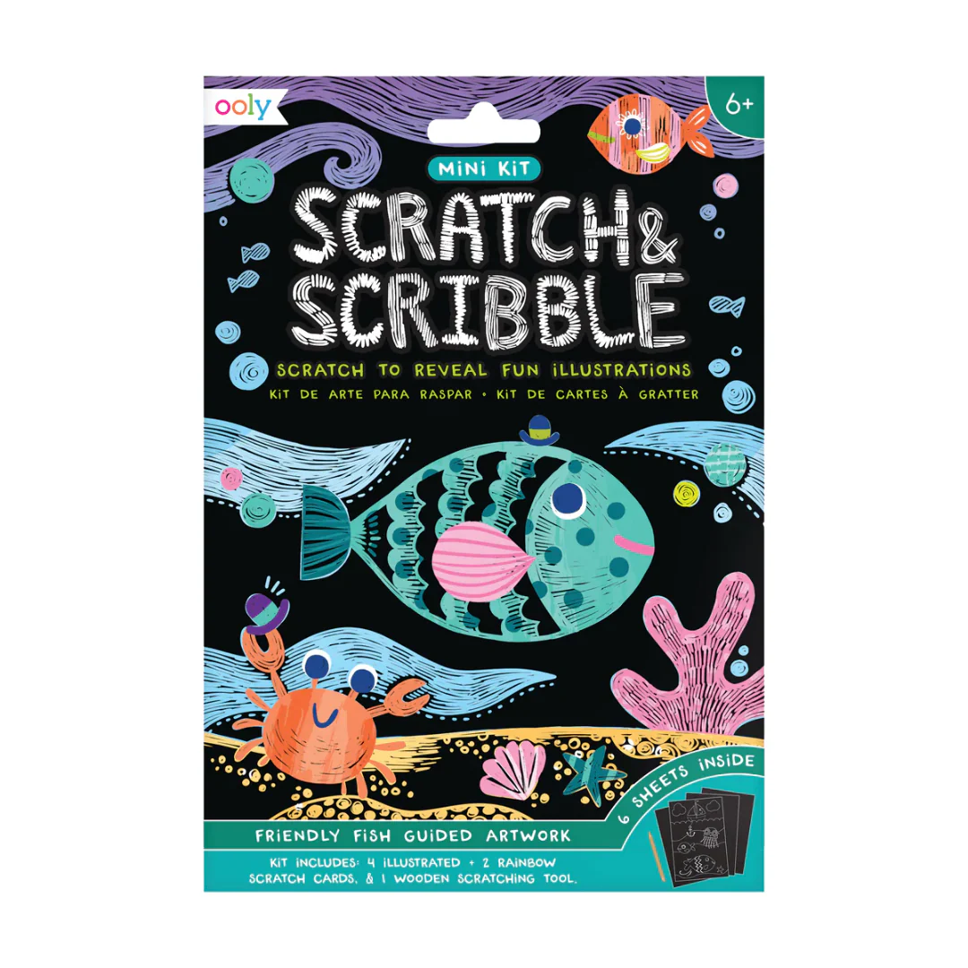 Mini Scratch & Scribble - Friendly Fish by OOLY