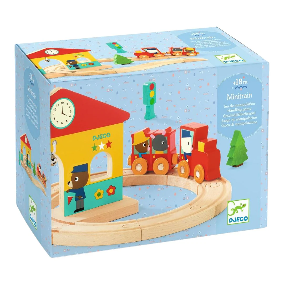 MiniTrain Wooden Train Set by Djeco - Image 2