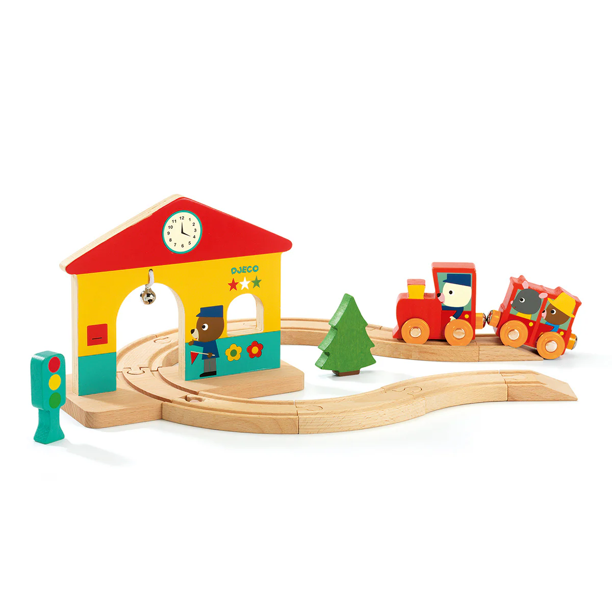 MiniTrain Wooden Train Set by Djeco - Image 3