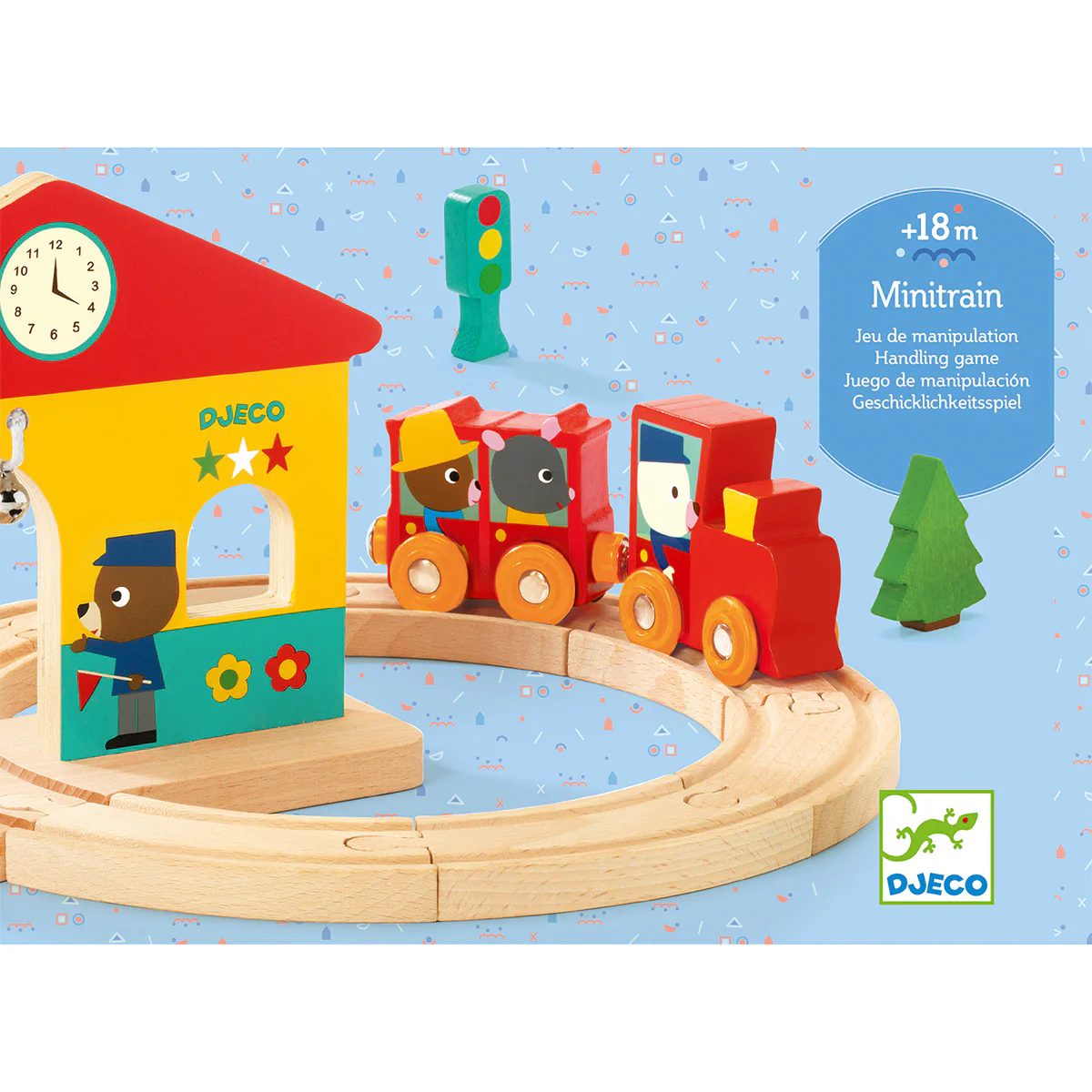 MiniTrain Wooden Train Set by Djeco - Image 5