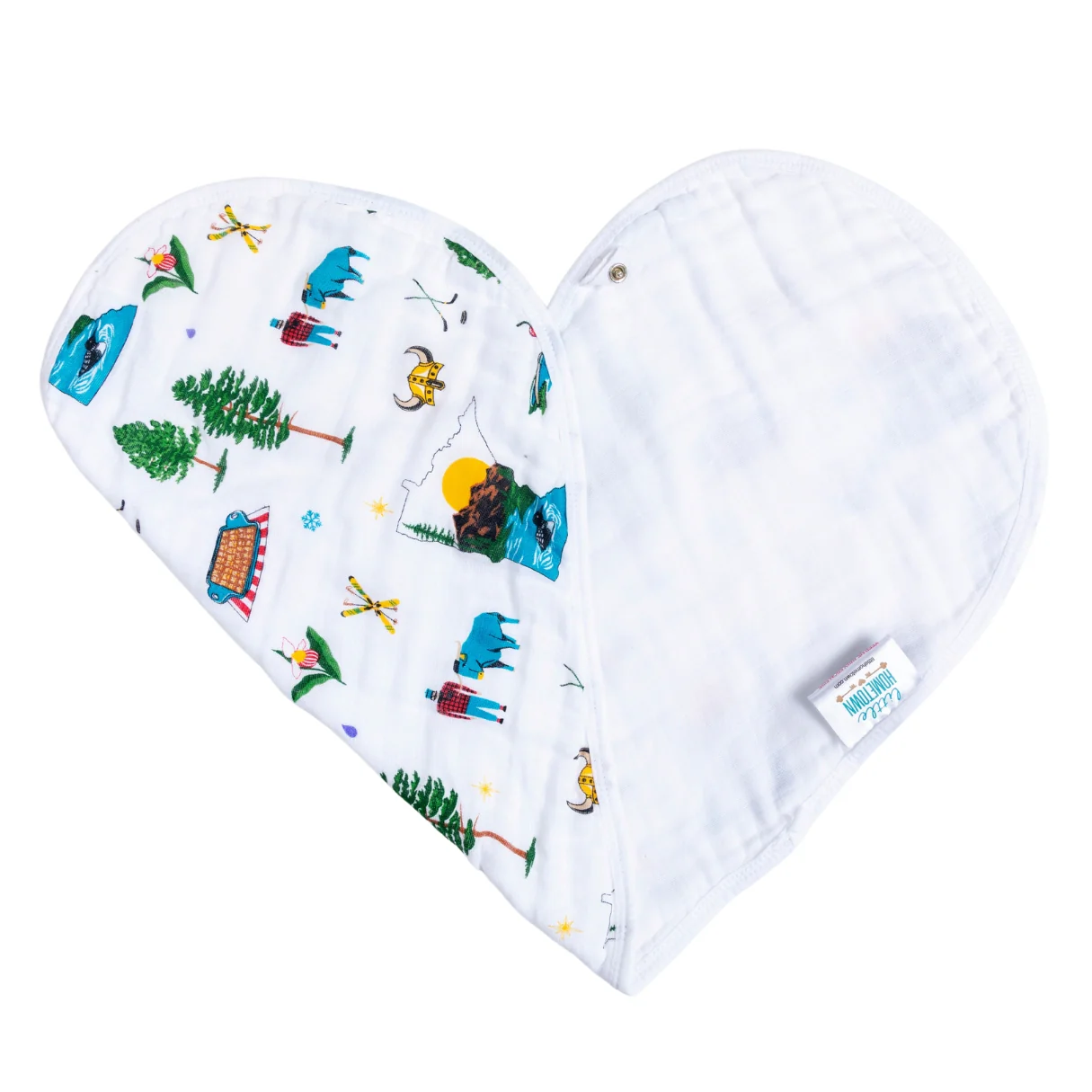 Minnesota Muslin Bib and Burp Cloth Combo by Little Hometown - Image 3