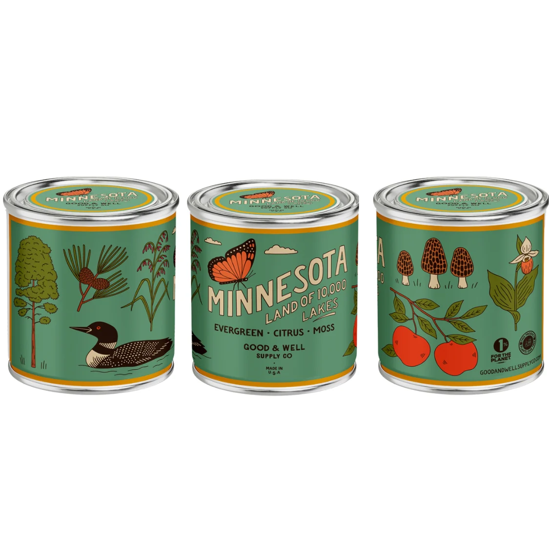 Minnesota State Soy Candle by Good & Well Supply Co. - Image 2