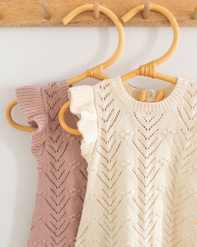 Mira Knit Romper - Natural by Quincy Mae - Image 5