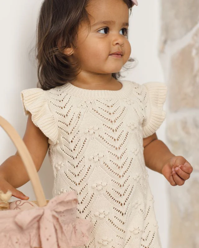 Mira Knit Romper - Natural by Quincy Mae - Image 6