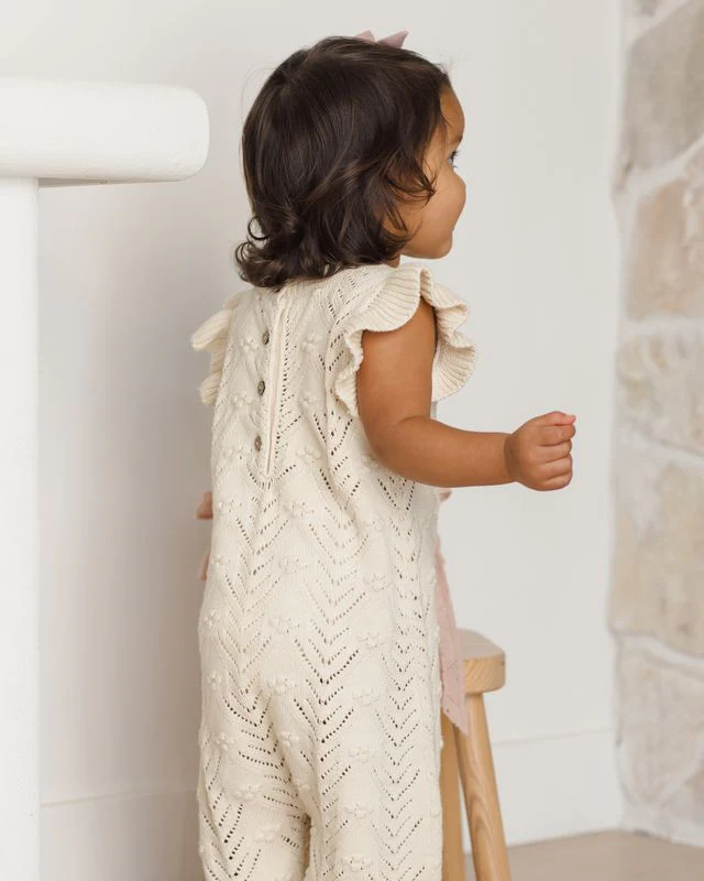 Mira Knit Romper - Natural by Quincy Mae - Image 7