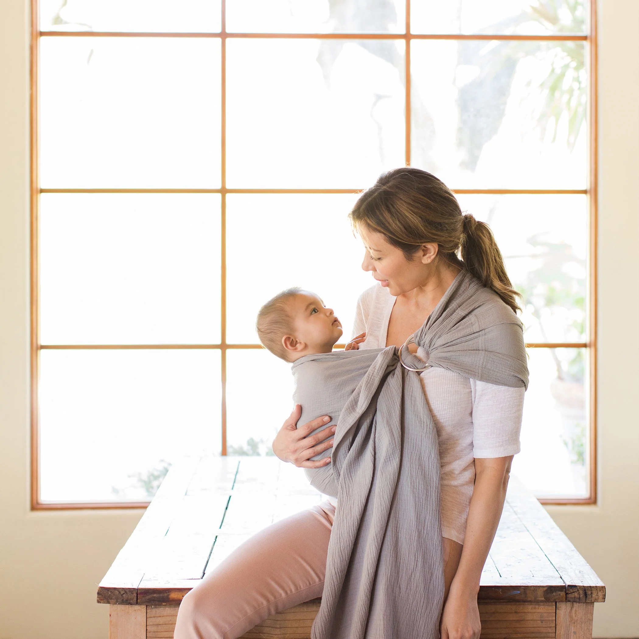 Moby Ring Sling – Double Gauze - Image 3