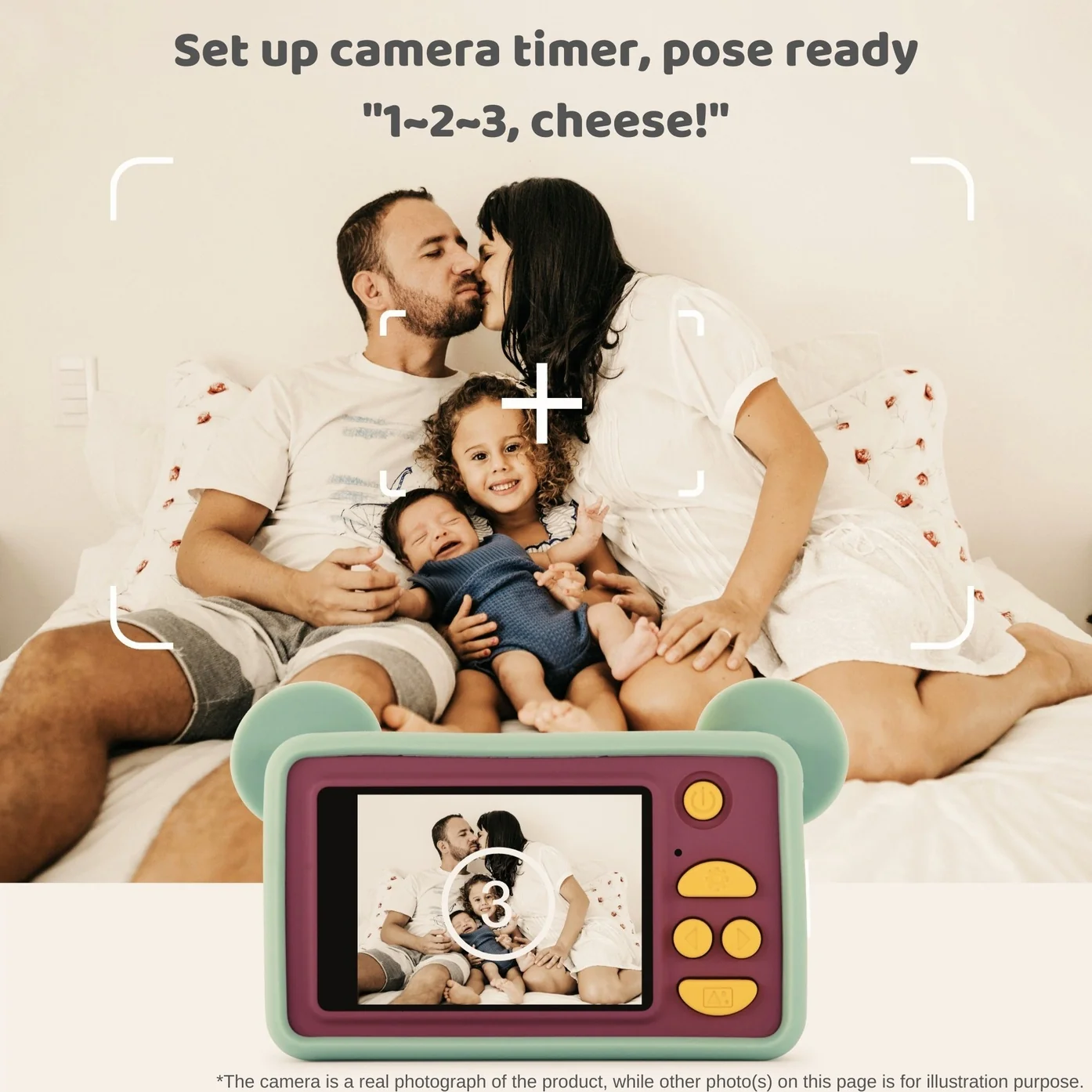 Kids' Digital Camera Model C - Mikayo the Bear by Kidamento - Image 6