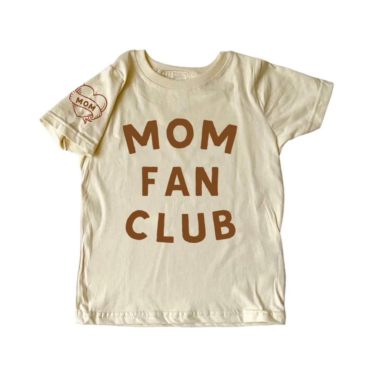 Mom Fan Club T-Shirt - Cream by AvaGrace & Milo Co