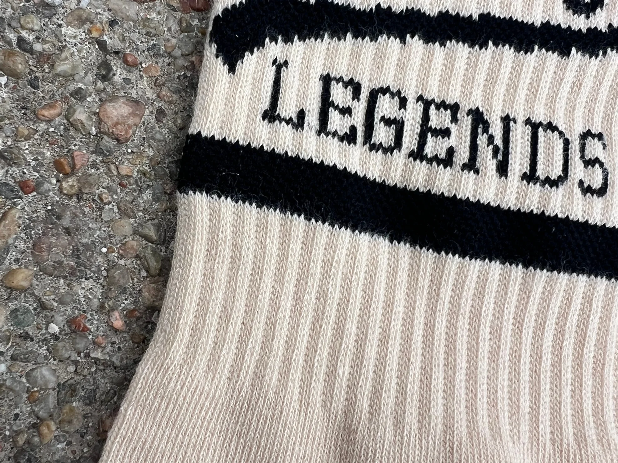 Mom Raising Legends Socks - Cream by Disohrted Vintage - Image 4