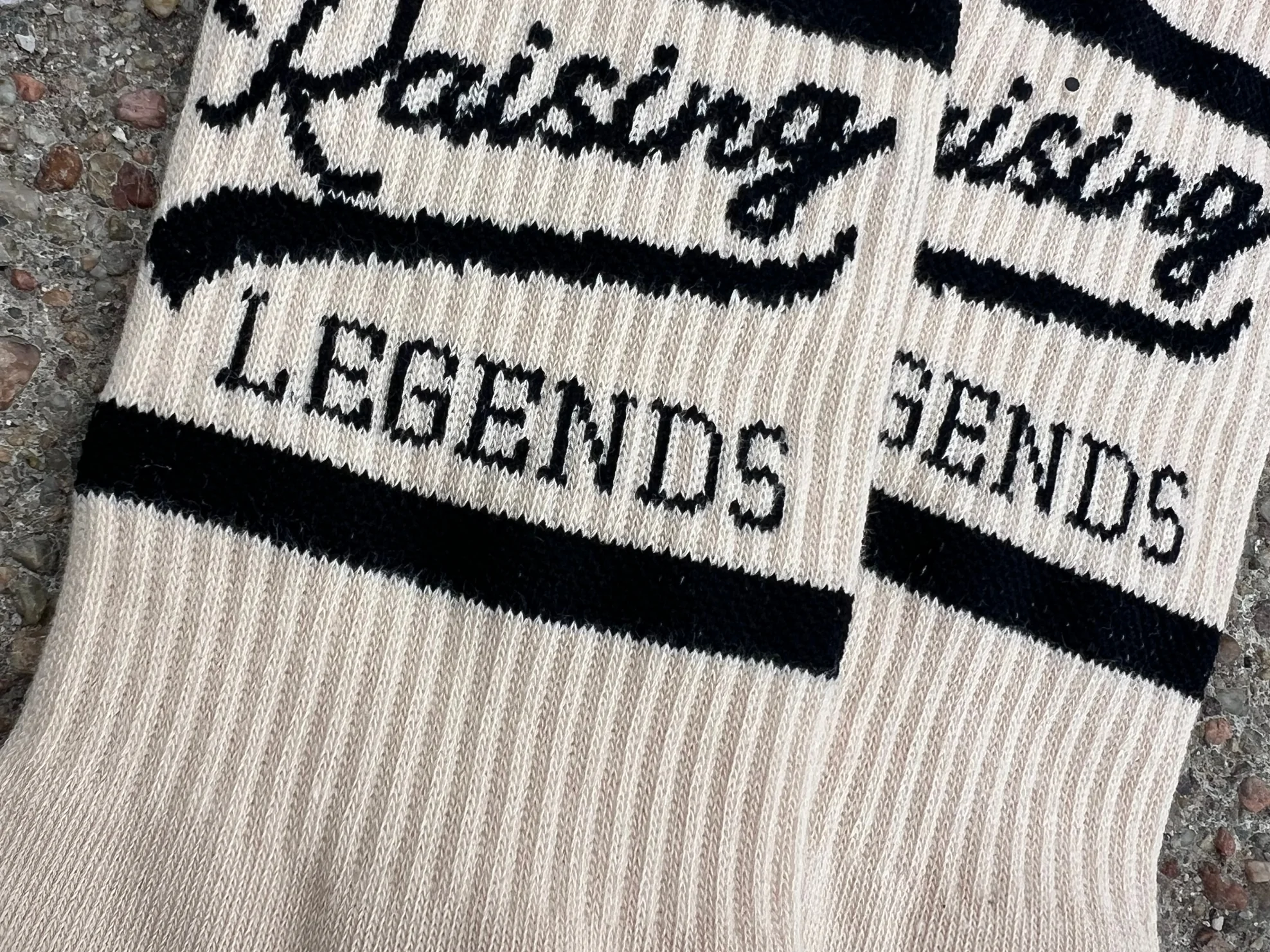Mom Raising Legends Socks - Cream by Disohrted Vintage - Image 5