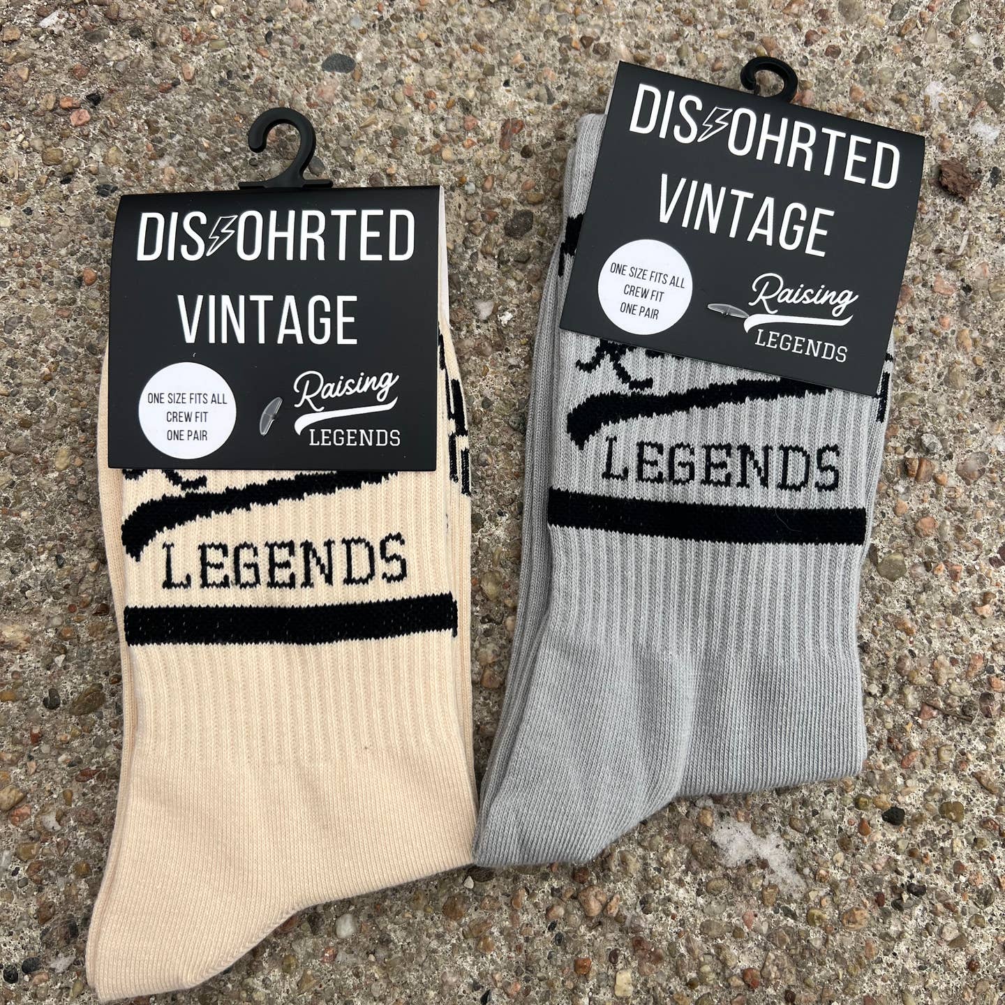 Mom Raising Legends Socks - Cream by Disohrted Vintage - Image 6